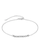 Bransoletki - Tamaris Srebrna bransoletka z elementami ozdobnymi - miniaturka - grafika 1