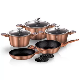 Berlinger Haus Zestaw garnków Copper Metallic Line 10cz - Zestawy garnków i patelni - miniaturka - grafika 2