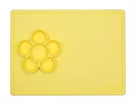 Miseczki i talerzyki dla dzieci - EZPZ Silikonowa mata do zabawy z pojemniczkami 2w1 Flower Play Mat - żółta - MATA DO ZABAWY Ż - miniaturka - grafika 1