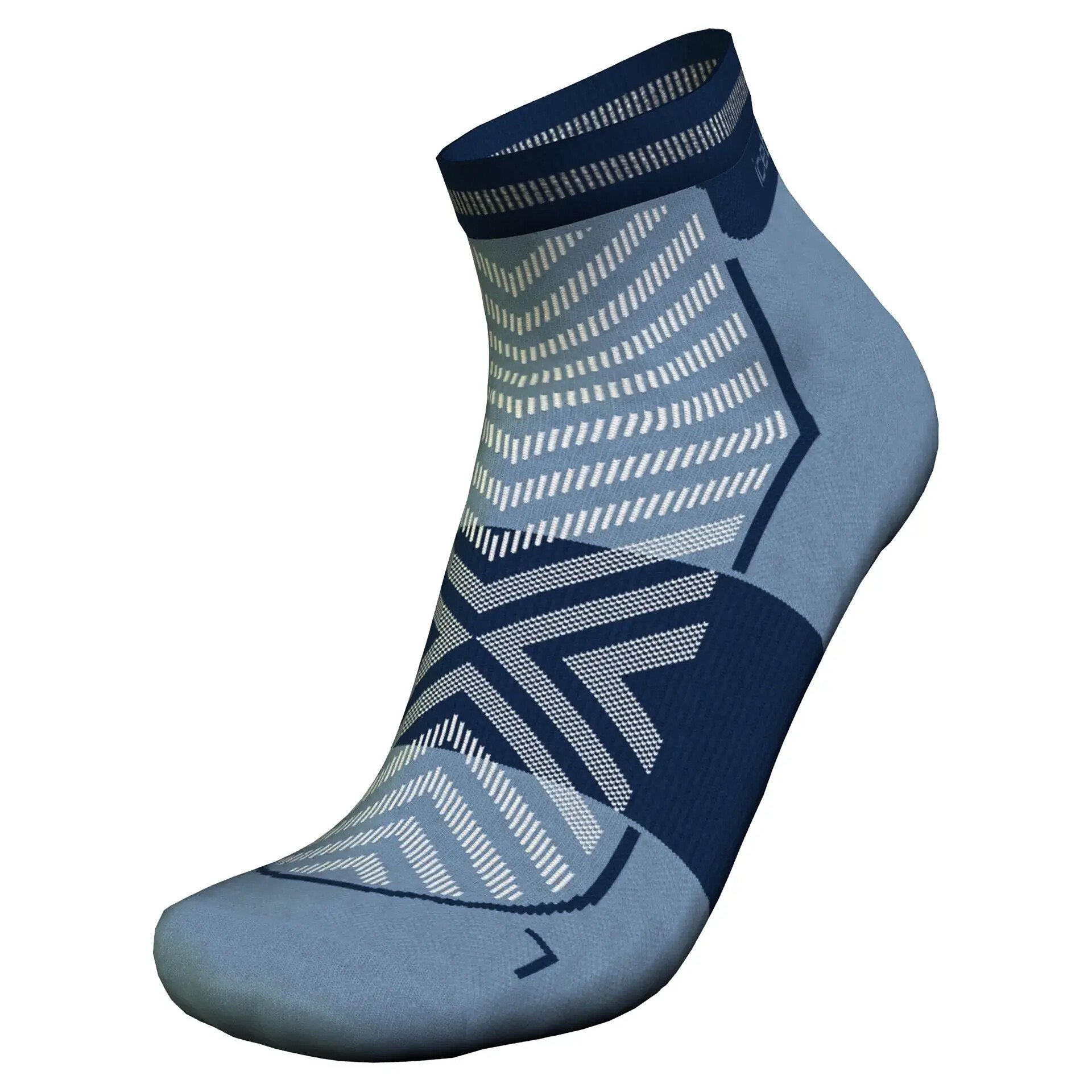 Skarpety męskie Icebreaker Run+ Ultralight Mini Flint Blue/Atlantis M