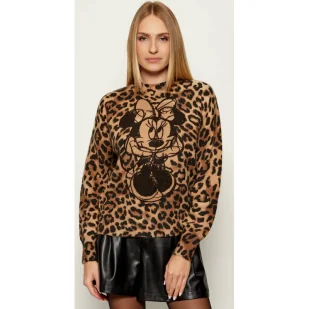 Desigual Półgolf MINNIE Desigual x Disney Relaxed fit - Swetry damskie - miniaturka - grafika 1