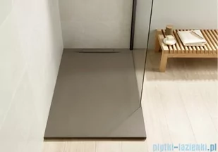 Roca Pyros 90x90cm brodzik kwadratowy konglomeratowy czarny AP90138438401400 | - Brodziki prysznicowe - miniaturka - grafika 3