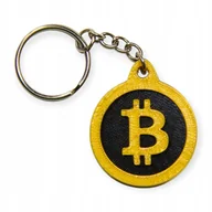 Breloki - Breloczek Czarny Bitcoin Brelok - miniaturka - grafika 1