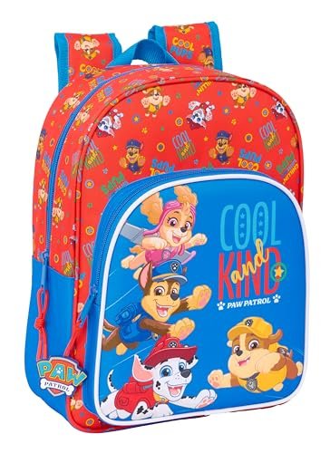 PAW PATROL COOL - animowany plecak szkolny dla dzieci, plecak dziecięcy, plecak dziecięcy, odpowiedni do wózka, idealny dla dzieci w wieku szkolnym, wygodny i wszechstronny, jakość i wytrzymałość, 26