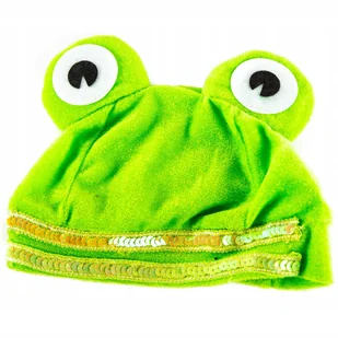 Czapka Zielona Żabka Strój Przebranie Kostium Żaba - Dodatki do strojów karnawałowych - miniaturka - grafika 1