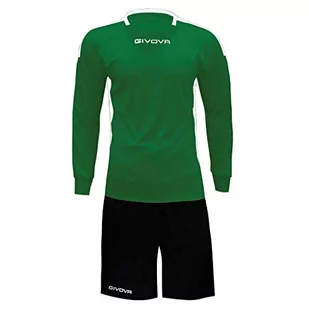 Givova KITC64, Unisex Dorosły, Zielony-Czarny, 4XS - Zestawy damskiej odzieży sportowej - miniaturka - grafika 1
