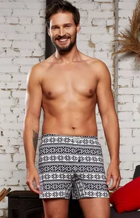 Bokserki męskie w kolorze granatowo-białym Arktyka, Kolor granatowy-wzór, Rozmiar S, Italian Fashion - Intymna - Majtki męskie - miniaturka - grafika 1