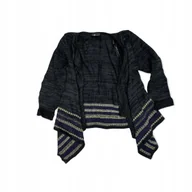 Swetry damskie - Ciemna narzutka sweterek damski AB STUDIO L - miniaturka - grafika 1