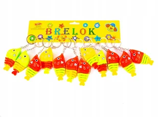 BRELOK DO KLUCZY TOREBKI PLECAKA 12szt RYBKA - Breloki - miniaturka - grafika 1