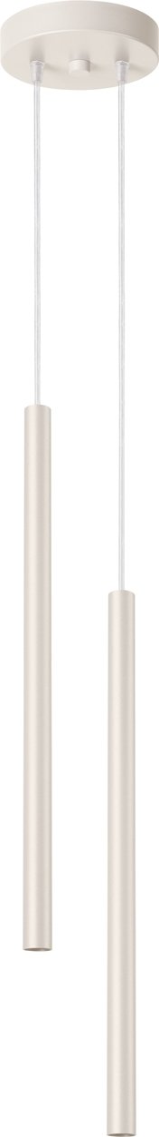 Lampa wisząca PASTELO 2 beżowa 2xG9 8W stal 104x15x15cm Sollux Lighting