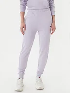 Spodnie sportowe damskie - Fila Spodnie dresowe Lucerna FAW1055 Fioletowy Regular Fit - miniaturka - grafika 1