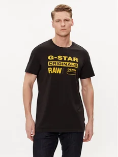 G-Star Raw T-Shirt Graphic 8 R T S\s D14143-336-6484 Czarny Regular Fit - Koszulki męskie - miniaturka - grafika 1