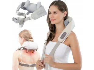 Masażer Bezprzewodowy Do Szyi Karku Ciała Pleców Podgrzewany Kołnierz - Masażery - miniaturka - grafika 1