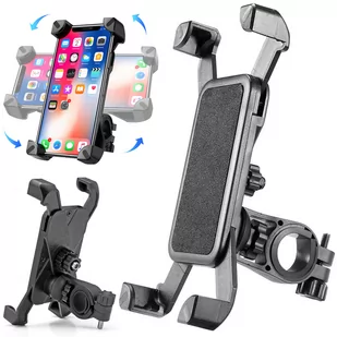 Uchwyt rowerowy na telefon S064 czarny - Sakwy rowerowe - miniaturka - grafika 1