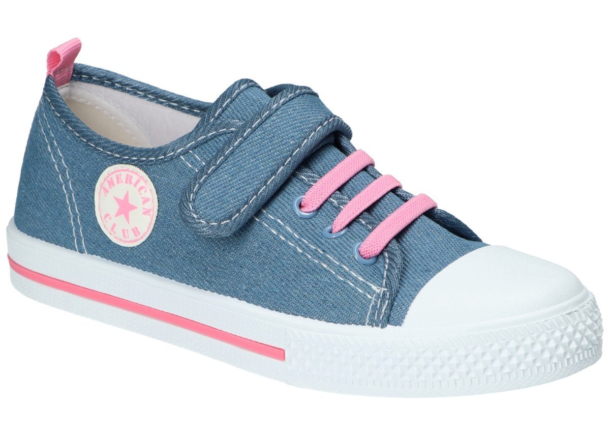 AMERICAN CLUB TEN178 TENISÓWKI TRAMPKI DZIECIĘCE BLUE 35