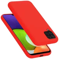 Etui i futerały do telefonów - Pokrowiec Do Samsung Galaxy A22 4G / M22 / M32 4G Etui w LIQUID CZERWONY TPU Silikon Case Cover Obudowa Ochronny Cadorabo - miniaturka - grafika 1