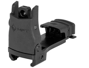 MFT - Celownik przeziernikowy Back Up Polymer Flip Up Rear Sight - Czarny - BUPSWR-BL - Amunicja i osprzęt ASG - miniaturka - grafika 4