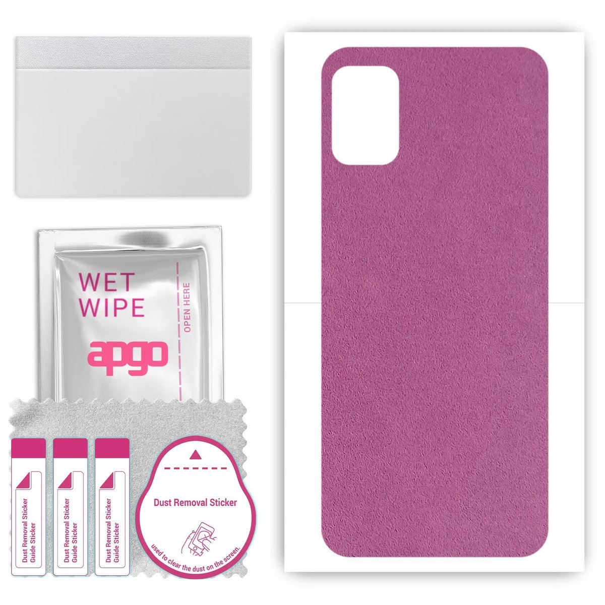 Folia naklejka skórka strukturalna na TYŁ Zamsz do Nokia C32 - Zamsz Fioletowy - apgo SKINS