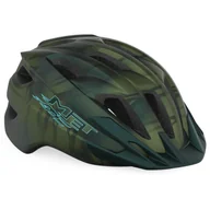 Kaski rowerowe - Dziecięcy kask rowerowy MET Crackerjack, 52-57 cm, zielony - matowy - miniaturka - grafika 1