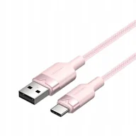 Kable komputerowe i do monitorów - Kabel USB 2.0 A do USB-C 3A Vention CTNPF 1M (różowy) - miniaturka - grafika 1