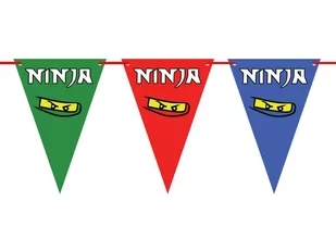 PartyShow Baner flagi Ninja - 300 cm - 1 szt. - Urodziny dziecka - miniaturka - grafika 1