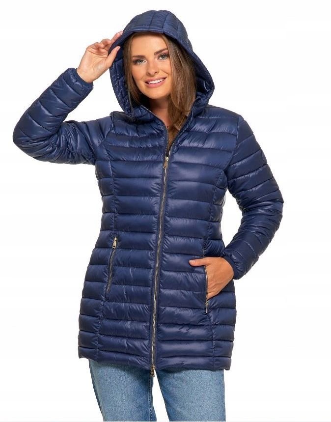 Damska Kurtka Puchowa Pikowana Moraj Odw7500-002 Granatowy S
