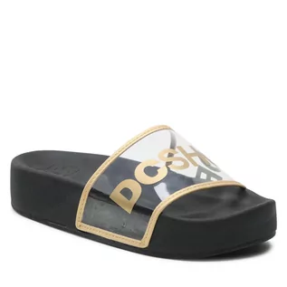 Klapki i japonki damskie - DC Klapki Slide Platform Se ADJL100044 Black/Gold(BG3) - grafika 1