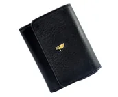 Portfele - Puccini Masterpiece MU1806 nieduży portfel damski * czarny - miniaturka - grafika 1