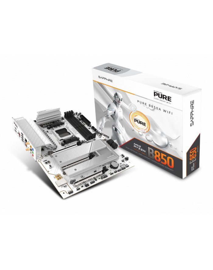 Sapphire PURE B850A WIFI7 AM5 4xDDR5 mATX 52123-11-40G