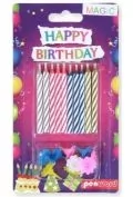 Świeczki urodzinowe 10szt - Kinder party - miniaturka - grafika 1