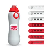 Butelki filtrujące - Butelka filtrująca Dafi SOFT szaro-makowa 0,5 l POLSKA z 7 filtrami - miniaturka - grafika 1