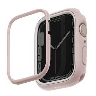 UNIQ etui Moduo Apple Watch Series 4/5/6/7/8/SE 44/45mm różowy-biały/blush-white - Akcesoria do smartwatchy - miniaturka - grafika 1