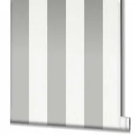 Tapety - Noordwand Topchic Tapeta Stripes, szare i białe pasy - miniaturka - grafika 1