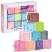 Zabawki sensoryczne - Miękkie klocki sensoryczne zestaw cyfry zwierzęta sensory dla dzieci - miniaturka - grafika 1