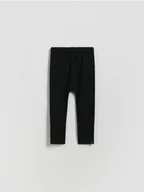 Spodenki dla niemowląt - Reserved - Bawełniane legginsy - czarny - miniaturka - grafika 1