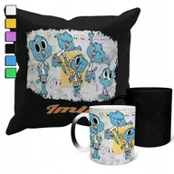 Gadżety dla niej i dla niego - ZESTAW KUBEK MAGICZNY + POSZEWKA Z PODUSZKĄ-PREZENT ŚWIAT GUMBALLA + IMIĘ - miniaturka - grafika 1