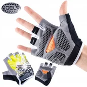 Rękawiczki rowerowe - RĘKAWICZKI ROWEROWE RĘKAWICE RĘKAWICZKI NA ROWER ŻELOWE XL BEZ PALCÓW - miniaturka - grafika 1