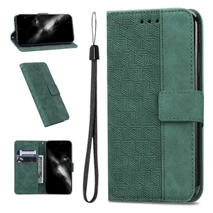 Gangxun Etui na Realme C30 Cover Magnetyczne etui na karty z klapką Skórzany portfel premium kompatybilny z Realme C30 Zielony - Portfele - miniaturka - grafika 1