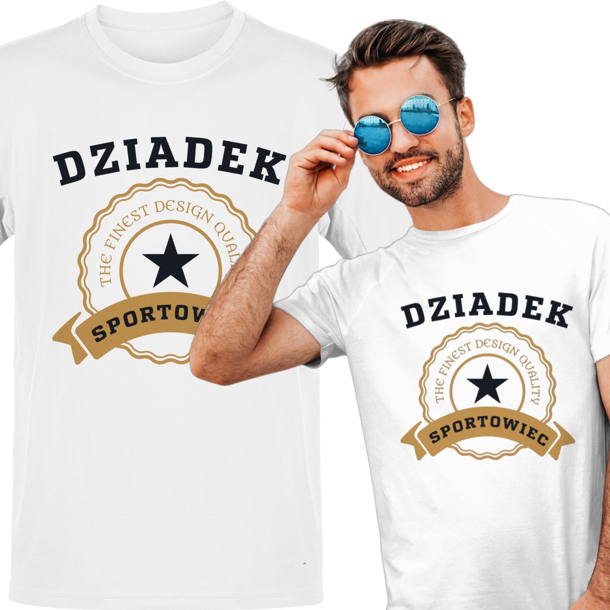 Koszulka męska Dziadek Sportowiec L