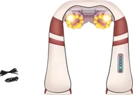 Masażery - Masażer karku, masaż elektryczny, ugniatanie Shiatsu, wtyczka UE, 6 czerwonych przycisków - miniaturka - grafika 1