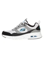 Trampki męskie - Skechers Skórzane sneakersy "Air Court Yatton" w kolorze czarno-biało-szarym - miniaturka - grafika 1