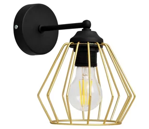 Kinkiet AGAT 1xE27/60W/230V złoty/czarny - Lampy ścienne - miniaturka - grafika 1