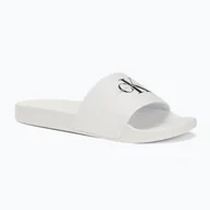 Klapki i japonki damskie - Klapki damskie Calvin Klein YW0YW01835 Slide Monogram Wn bright white/black - miniaturka - grafika 1