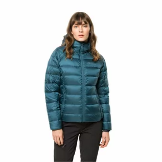 Kurtki damskie - Damska kurtka puchowa Jack Wolfskin NEBELHORN DOWN HOODY W blue coral - L - grafika 1