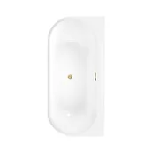 Wanny - Wanna wolnostojąca przyścienna Pari 170x80 cm złoty odpływ Corciano - miniaturka - grafika 1