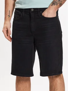 Calvin Klein Szorty jeansowe K10K110993 Czarny Relaxed Fit - Spodenki męskie - miniaturka - grafika 1