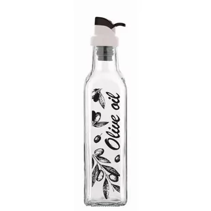 Szklana butelka do oliwy Florina Oslo 250 ml dekorowana - Pojemniki kuchenne - miniaturka - grafika 1
