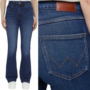 Wrangler BOOTCUT Soul ROZSZERZANE CIEMNE DAMSKIE SPODNIE JEANSOWE W27 L30 - Spodnie damskie - miniaturka - grafika 1