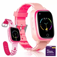 Smartwatch - KidWatch T12 4G Różowy - miniaturka - grafika 1