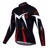 Rękawiczki rowerowe - Bluzy Męskie Na Rower Ocieplane Zimowe Termoaktywne Długi Rękaw X-Tiger 3XL - miniaturka - grafika 1